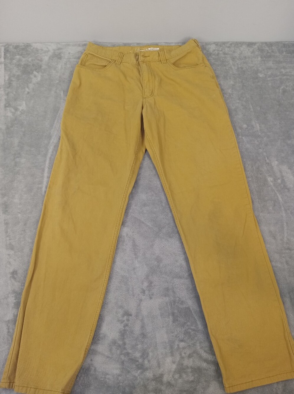 Carhatt Men's Work Relaxed Work Pants Yellow Straight-Leg Size 33x34